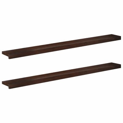 vidaXL - Raamprofielen - 2 - st - Donkerbruin - 140 - x - 15 - x - 2 - cm