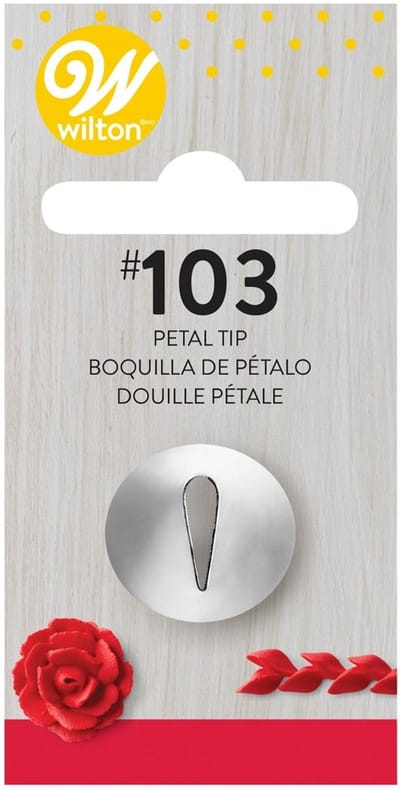 Wilton Spuitmondje - #103 Petal - Garneerspuit voor Taartdecoratie