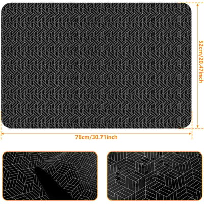 Inductiekookplaat Mat Siliconen Inductiekookplaat Afdekkingen Hittebestendig Inductiekookplaat Beschermmat 30,8×20,5 Inch Antislip 52x78cm