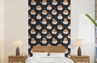 Behang - Fotobehang Patroon - Jongens - Dino - Kinderen - Breedte 150 cm x hoogte 240 cm