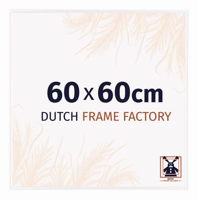 Fotolijst 60x60 cm - Kunststof - Wit Hoogglans - Easy