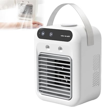 Draagbare Airco - Mini Koeler - Persoonlijke Koeling - 3-in-1 Functie - 500 ml Tank - Wit