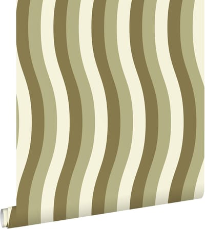 ESTAhome behang golvende strepen groen - 50 x 900 cm - 131611