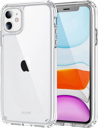 IYUPP Hoesje Geschikt voor iPhone 12 / 12 Pro Hoesje Doorzichtig - Shockproof Back Cover - Transparant