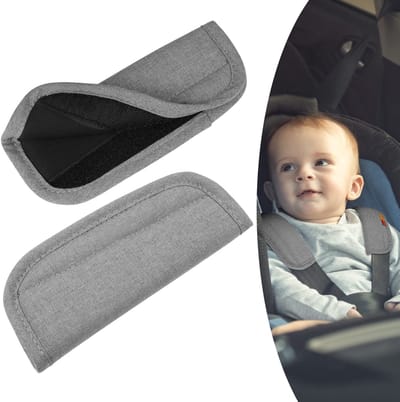 Dailygoods- Gordelkussen Universeel - 2 Stuks - Ademend Comfort - Autogordelhoes - Nekkussen Kind - Geschikt voor Baby-autostoelen - Veiligheidsgordelhoes