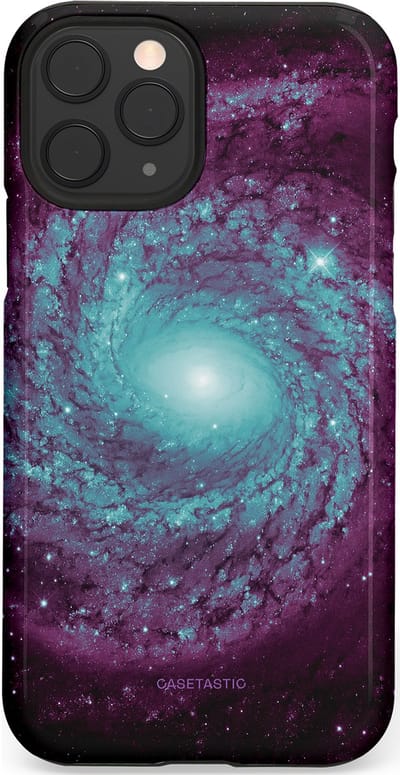 Casetastic Hoesje Geschikt voor Apple iPhone 11 Pro - Stijlvolle Beschermende Duo-layer Case - Nebula zonnestelsel