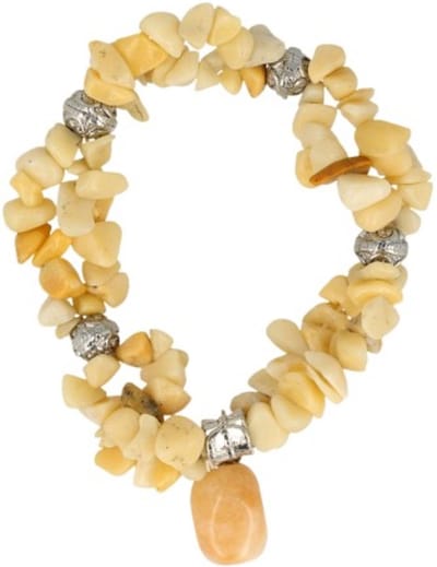 Aventurijn geel fashion armband Aventurijn geel dubbelstreng