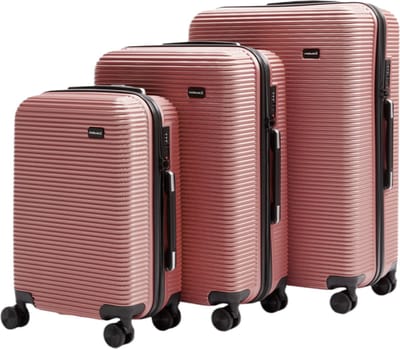 AttitudeZ Aeroline Reiskoffer Set Roze