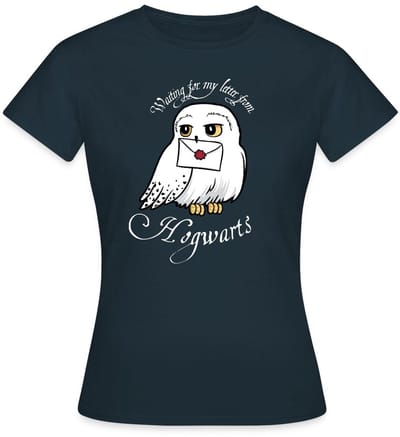 Harry Potter Hedwig Met Brief Waiting For My Letter T-Shirt Dames