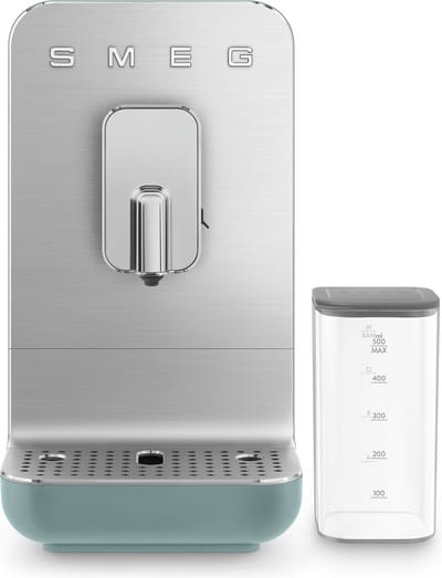 SMEG BCC13EGMEU Volautomatische Espressomachine - Geïntegreerd Melksysteem - Koffiemachine met Bonenmaler - 19 Bar - Thermoblock - Bean-to-Cup - 9 Koffie- & Melkspecialiteiten - Collezione - Mat Emerald Green
