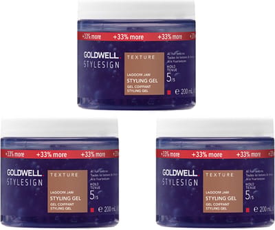 3x Goldwell StyleSign Lagoom Jam Styling Gel 200ml
