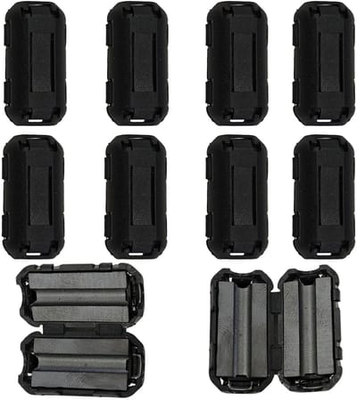 Solidchoice - Set van 10 Ferrietring Kernen voor Kabels, EMI Ruisonderdrukker