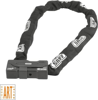 Motorslot ABUS Kettingslot - GRANIT™ Extreme XPlus 59 - Security level 20 - ART-4 zwart - 170 cm - geschikt voor motoren