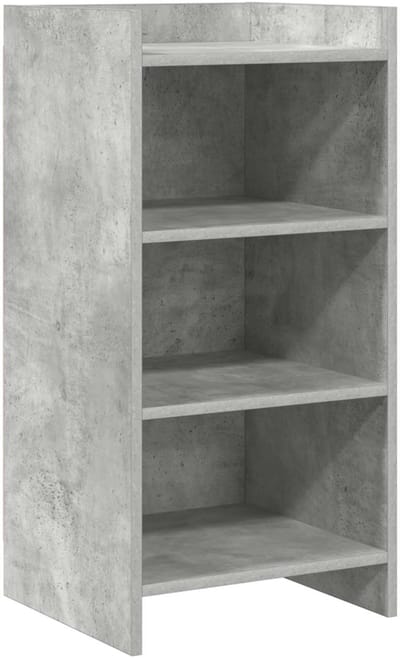 vidaXL - Dressoir - Betongrijs - 40 - x - 36 - x - 80 - cm - Bewerkt - hout