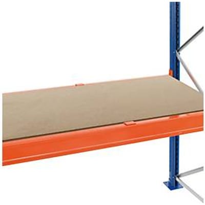 Schulte Lagertechnik spaanplaatniveau voor palletstellingen, dikte 38 mm, B 2225 x D 1100 mm, voor staanderhoogte 50 mm, verzonken, incl. dieptesteunen