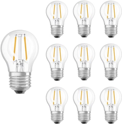 Ledvance LED Lamp Classic P45 E27 - 5W 470lm 4000K Ø45mm - LED Kogellamp - Voor Open Armaturen & Moderne Interieurs - 10 stuks