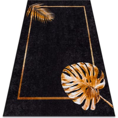 Kleden Rugsx MIRO 51518.805 tapijt wasbaar Bladeren, kader anti 160x220 cm