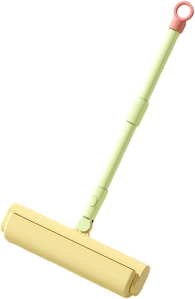 Intrekbare Pluisrol - Haarverwijderaar Huisdier - Stof Vrij Maken - Uitschuifbare Handgreep - 24cm - Groen