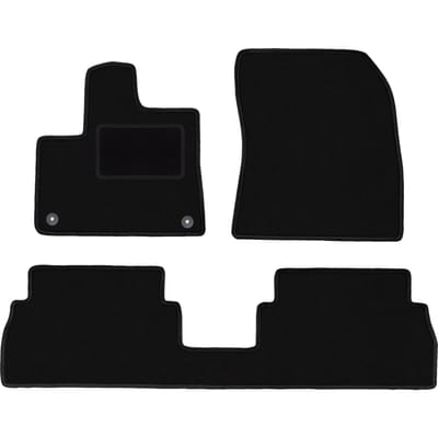 Zwarte veloursmatten voor: Citroen Berlingo III combivan (2018-)