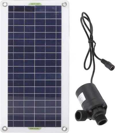 Complete Solar Waterpomp Set voor Buiten, 12V 30W, Ideaal voor Fonteinen en Vijvers, Duurzaam en Efficiënt