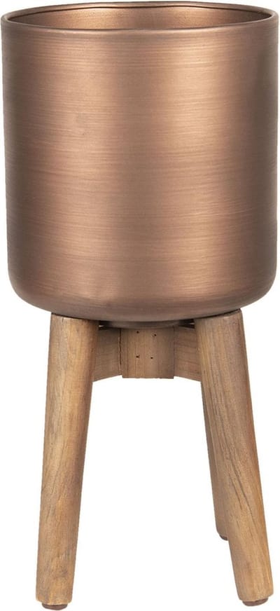 Clayre & Eef Plantenstandaard Ø 19x40 cm Bruin IJzer