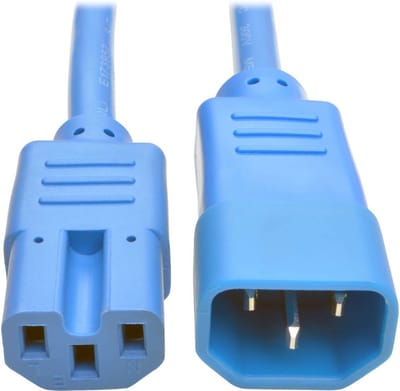 Tripp Lite P018-002-ABL electriciteitssnoer Blauw 0,6 m C13 stekker C14 stekker