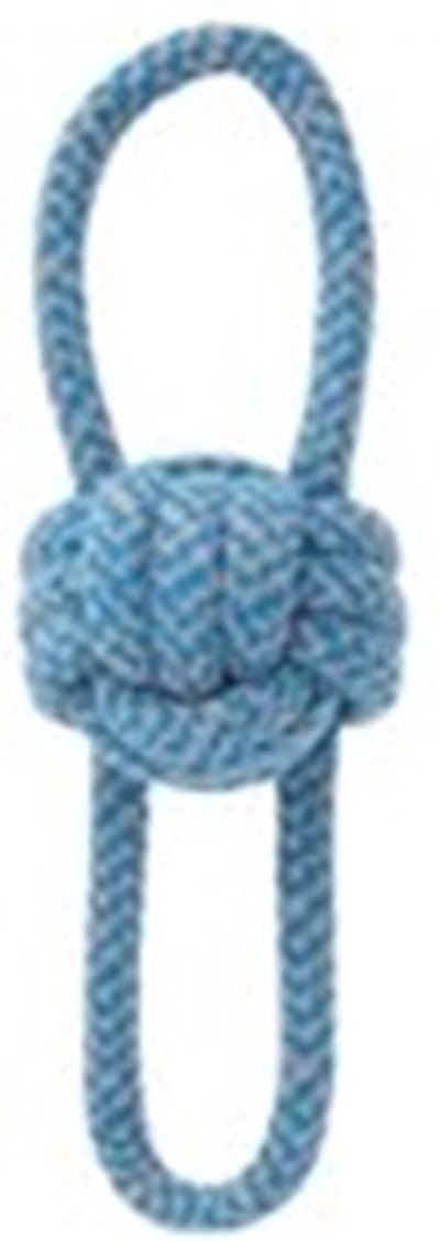 Hondenspeelgoed knoopbal 32 cm blauw