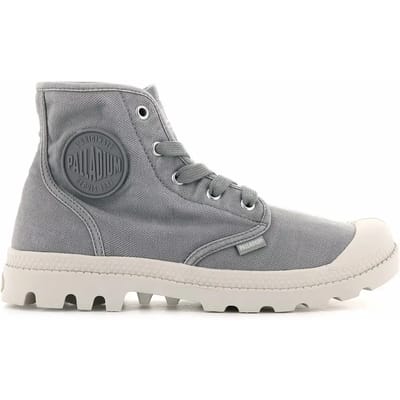 Palladium - Womens Pampa Hi - Canvas - 92352-071-Gray Flannel -EU 36