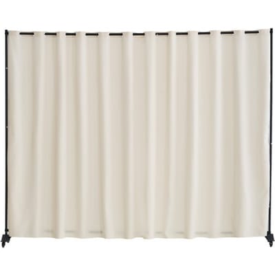 VEVOR Room Divider Scheidingsscherm Enkel Paneel, Draagbaar Privacy Scherm voor Kantoor Slaapkamer Eetkamer Studeerkamer Balkon, Oprolbare Room Divider (308,5 x 45 x 245,5 cm), Beige