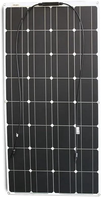 Flexibel Zonnepaneel - Buigbaar Paneel - Energie Opwekken - Hoge Efficiëntie 23% - 1050x530mm - Zwart