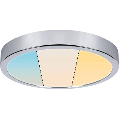 LED-paneel Aviar IP44 rond 300 mm 18W 1800lm White Switch Chroom