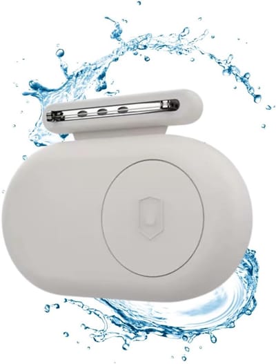 Hoesje geschikt voor Samsung SmartTag 2 - Met broche - Siliconen Cover - Beige - CHPN