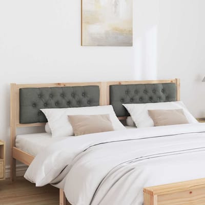 vidaXL - Hoofdbord - Anders - Bruin - en - donkergrijs - 180 - cm - Massief - grenenhout