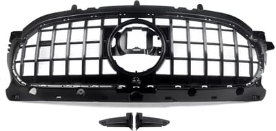 Voorbumper - Voor Mercedes GLA-Klasse H247 GLA200 2020-2023 - Auto accessoires - Niergrille - Gloss Zwart