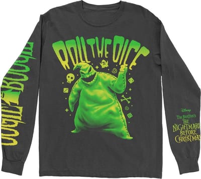 Disney The Nightmare Before Christmas - Roll The Dice Longsleeve shirt - S - Zwart