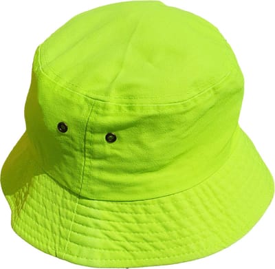 Hoed - Vissershoedje - Bucket Hat - Zonnehoed - Neon Geel - 2 Stuks - Festival