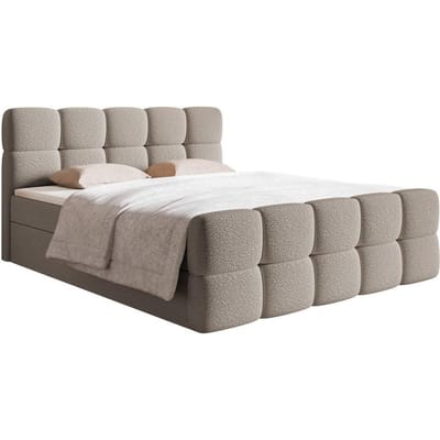 Chloe boxspring bouclé met opbergruimte 180 x 200cm | NADUVI Collection