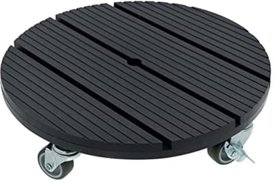 Weerbestendige Plantenroller voor Binnen en Buiten - Draagkracht 80kg, Rond, Antraciet