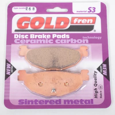 Nieuwe Gold Fren-remblok voor Yamaha 500 XP T-Max ABS-scooter, bouwjaar 2004 t/m 2011 (achter)