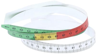 Hoofdomtrek Meetlint - Meetlint Kinderen Baby - Gezonde Groei Meten - Herbruikbaar Transparant Materiaal - 62 cm - Wit
