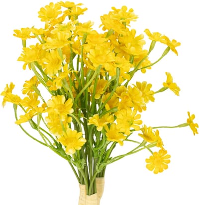 Kunstmatige kamille als bloemenboeket voor een frisse en onderhoudsvri