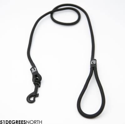 51 Degrees North - Wanderful - Leash - Nylon - Rope - Black - 120cmx8mm