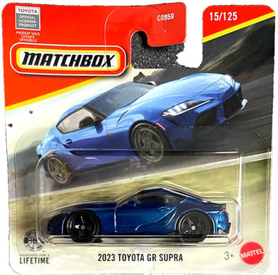 MATCHBOX 2023 TOYOTA GR SUPRA BLUE METALIC 15/125 METAL (1:64)