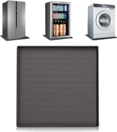 Ynkkvre - Siliconen Koelkastmat - 60x60cm - Met Opstaande Rand - Lekbak en Vloerbescherming voor Koelkast en Wasdroger