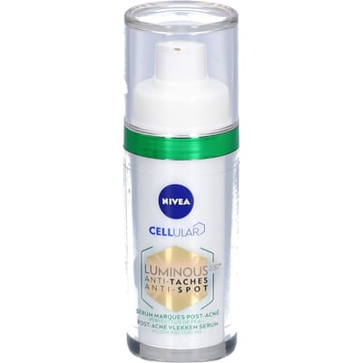 NIVEA Cellular LUMINOUS630 Post-Acne vlekken Serum Gezicht - Acneverzorging - Voor een Gladde Huid - Gezichtsserum Met salicylzuur en Hyaluronzuur - 30 ml