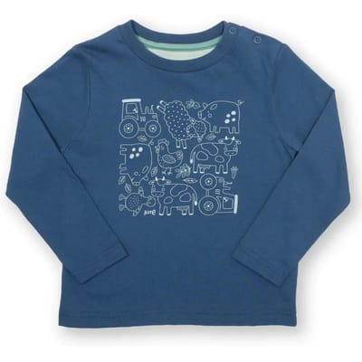 Baby T-shirt met lange mouwen Kite Farmtime