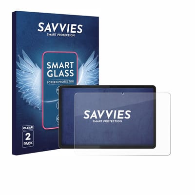 2 Stuks Savvies Screenprotector - geschikt voor Lenovo Idea Tab Plus 12.1" - beschermfolie glas transparant