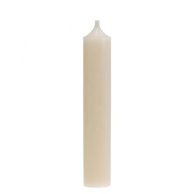Stokkaars wit crème kaars decoratie 120mm/Ø21mm 6 st, 6 Stück