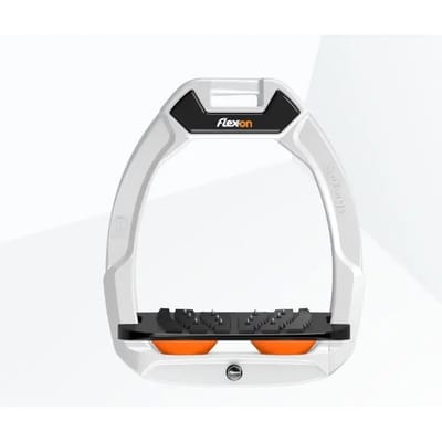 Veiligheidsbeugels voor ruiters Incliné Ultra Grip Wit/Zwart/Oranje Flex-On Safe-On