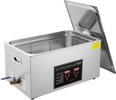 Ultrasone reiniger - Schoonmaakapparaat - Grondige reiniging - Digitaal display - 22 liter - Zilver